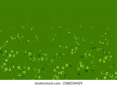 Light Green vector template with circles. Blurred bubbles on abstract background with colorful gradient. Design for posters, banners.