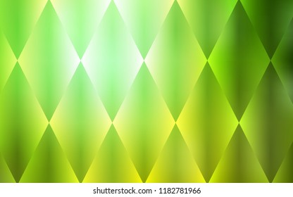Light Green vector template with crystals, rectangles. Decorative design in abstract style with rectangles. Smart design for your business advert.