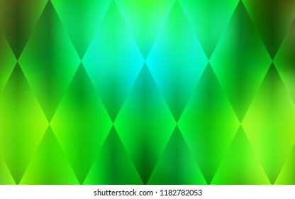 Light Green vector template with crystals, rectangles. Rectangles on abstract background with colorful gradient. Pattern for busines ad, booklets, leaflets