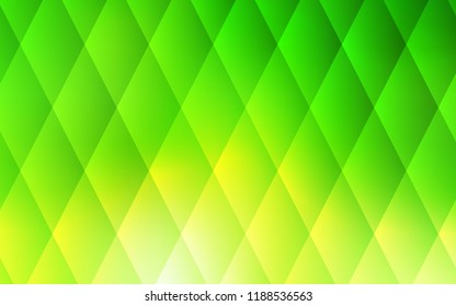 Light Green vector template with crystals, rectangles. Glitter abstract illustration with rectangular shapes. Pattern can be used for websites.
