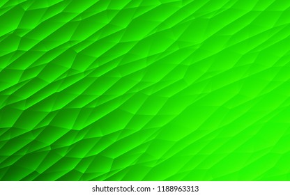 Light Green vector template with crystals, triangles. Triangles on abstract background with colorful gradient. Pattern can be used for websites.