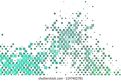 Light Green vector template with crystals, rectangles. Illustration with set of colorful rectangles. Pattern can be used for websites.