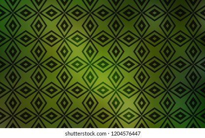 Light Green vector template with crystals, rectangles. Glitter abstract illustration with rectangular shapes. Pattern for commercials.