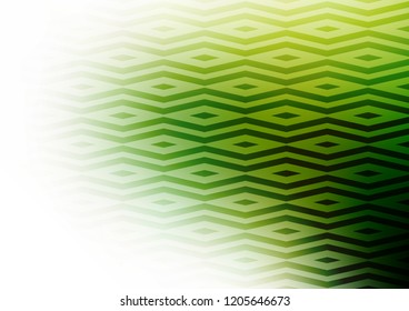 Light Green vector template with crystals, triangles. Decorative design in abstract style with triangles. Pattern for commercials.
