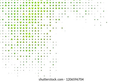 Light Green vector template with crystals, triangles. Decorative design in abstract style with triangles. Modern template for your landing page.