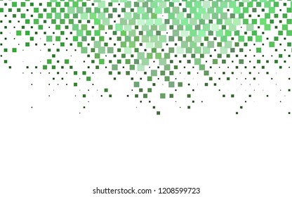 Light Green vector template with crystals, rectangles. Glitter abstract illustration with rectangular shapes. Smart design for your business advert.