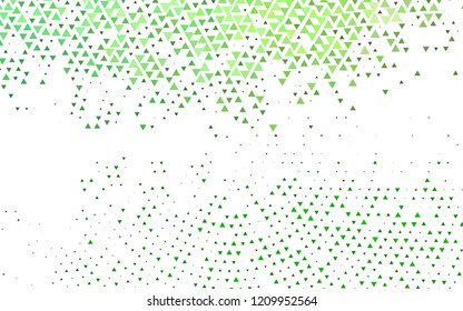 Light Green vector template with crystals, triangles. Illustration with set of colorful triangles. Smart design for your business advert.