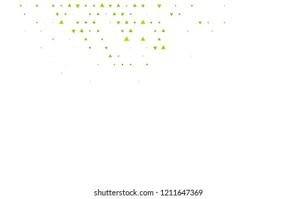 Light Green vector template with crystals, triangles. Modern abstract illustration with colorful triangles. Template for wallpapers.