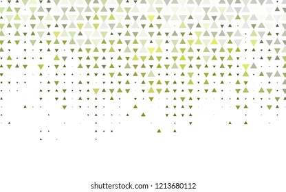 Light Green vector template with crystals, triangles. Decorative design in abstract style with triangles. Template for wallpapers.