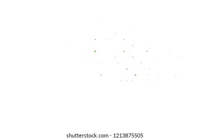 Light Green vector template with crystals, triangles. Triangles on abstract background with colorful gradient. Modern template for your landing page.