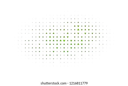 Light Green vector template with crystals, triangles. Modern abstract illustration with colorful triangles. Template for wallpapers.