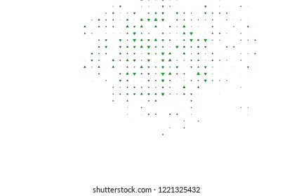 Light Green vector template with crystals, triangles. Beautiful illustration with triangles in nature style. Template for wallpapers.