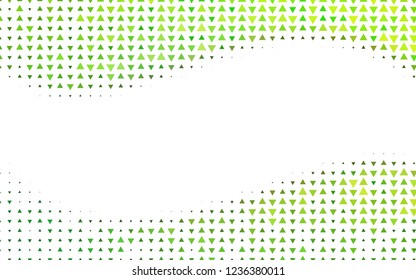 Light Green vector template with crystals, triangles. Modern abstract illustration with colorful triangles. Pattern for busines ad, booklets, leaflets