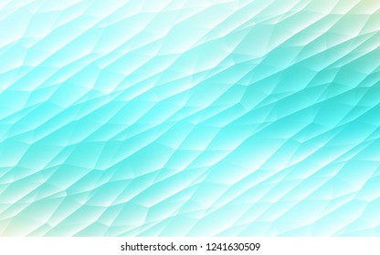 Light Green vector template with crystals, triangles. Modern abstract illustration with colorful triangles. Modern template for your landing page.