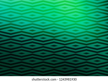 Light Green vector template with crystals, triangles. Modern abstract illustration with colorful triangles. Smart design for your business advert.