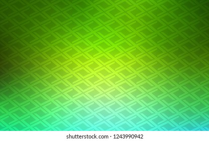 Light Green vector template with crystals, rectangles. Abstract gradient illustration with rectangles. The template can be used as a background.