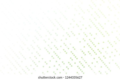 Light Green vector template with crystals, triangles. Triangles on abstract background with colorful gradient. Template for wallpapers.