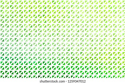 Light Green vector template with crystals, triangles. Illustration with set of colorful triangles. Best design for your ad, poster, banner.