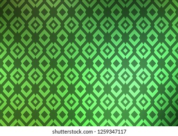 Light Green vector template with crystals, rectangles. Illustration with set of colorful rectangles. Pattern for commercials.
