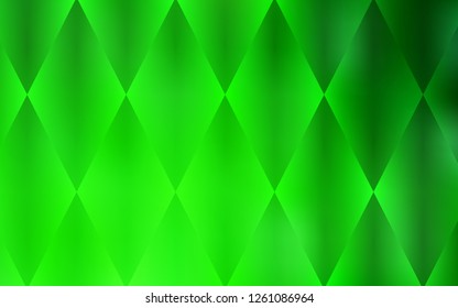 Light Green vector template with crystals, rectangles. Illustration with set of colorful rectangles. The template can be used as a background.