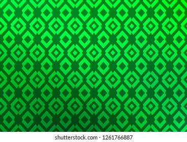 Light Green vector template with crystals, rectangles. Decorative design in abstract style with rectangles. Smart design for your business advert.