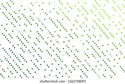 Light Green vector template with crystals, triangles. Decorative design in abstract style with triangles. Template for wallpapers.