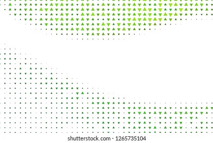 Light Green vector template with crystals, triangles. Triangles on abstract background with colorful gradient. Pattern for commercials.