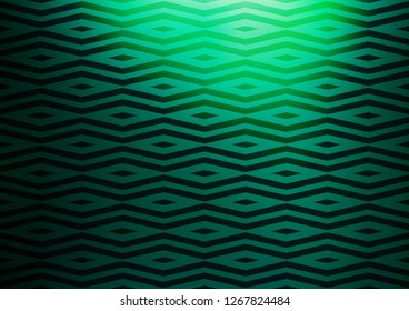 Light Green vector template with crystals, triangles. Glitter abstract illustration with triangular shapes. Template for wallpapers.