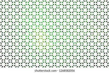 Light Green vector template with crystals, triangles. Beautiful illustration with triangles in nature style. Modern template for your landing page.
