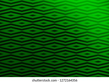 Light Green vector template with crystals, triangles. Glitter abstract illustration with triangular shapes. Smart design for your business advert.