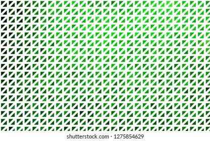 Light Green vector template with crystals, triangles. Decorative design in abstract style with triangles. Pattern can be used for websites.