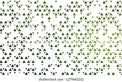 Light Green vector template with crystals, triangles. Modern abstract illustration with colorful triangles. Pattern for busines ad, booklets, leaflets