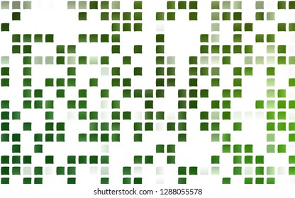 Light Green vector template with crystals, rectangles. Glitter abstract illustration with rectangular shapes. Modern template for your landing page.