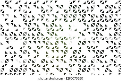 Light Green vector template with crystals, triangles. Beautiful illustration with triangles in nature style. Pattern for busines ad, booklets, leaflets