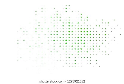 Light Green vector template with crystals, triangles. Abstract gradient illustration with triangles. Pattern for busines ad, booklets, leaflets