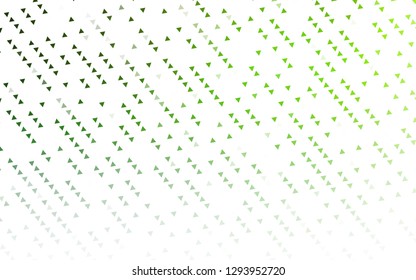 Light Green vector template with crystals, triangles. Decorative design in abstract style with triangles. Template for wallpapers.