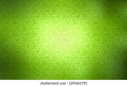 Light Green vector template with crystals, triangles. Abstract gradient illustration with triangles. The template can be used as a background.