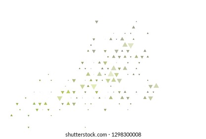 Light Green vector template with crystals, triangles. Modern abstract illustration with colorful triangles. Template for wallpapers.