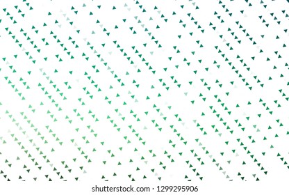 Light Green vector template with crystals, triangles. Abstract gradient illustration with triangles. Pattern for busines ad, booklets, leaflets