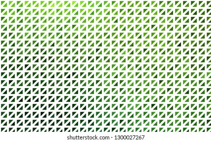 Light Green vector template with crystals, triangles. Abstract gradient illustration with triangles. Modern template for your landing page.