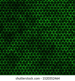 Light Green vector template with crystals, triangles. Decorative design in abstract style with triangles. Design for your promotions.