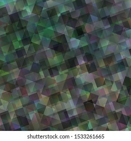 Light Green vector template with crystals, triangles. Abstract gradient illustration with triangles. Best design for posters, banners.