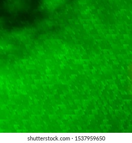 Light Green vector template with crystals, triangles. Triangles on abstract background with colorful gradient. Pattern for commercials.