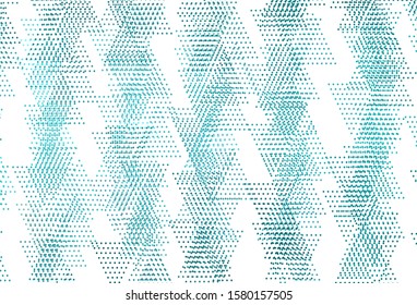 Light Green vector template with crystals, circles. Glitter abstract illustration with spheres, triangular lines. Smart design for your adverts.