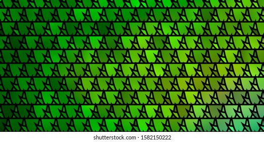 Light Green vector template with crystals, triangles. Illustration with set of colorful triangles. Design for your promotions.