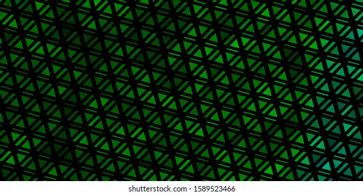 Light Green vector template with crystals, triangles. Modern abstract illustration with colorful triangles. Template for landing pages.