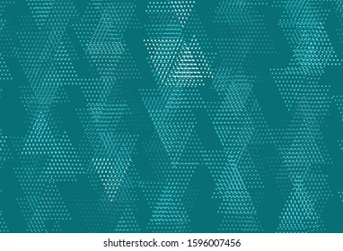 Light Green vector template with crystals, circles. Glitter abstract illustration with spheres, triangular lines. Smart design for your adverts.