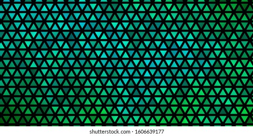 Light Green vector template with crystals, triangles. Abstract gradient illustration with triangles. Pattern for websites.