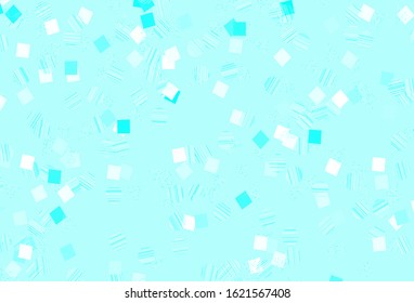Light Green vector template with crystals, circles, squares. Circles, lines, rhombus with colorful gradient. Pattern for websites.