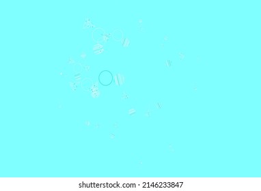 Light Green vector template with crystals, circles. Decorative design in abstract style with lines, dots. Modern template for landing page.